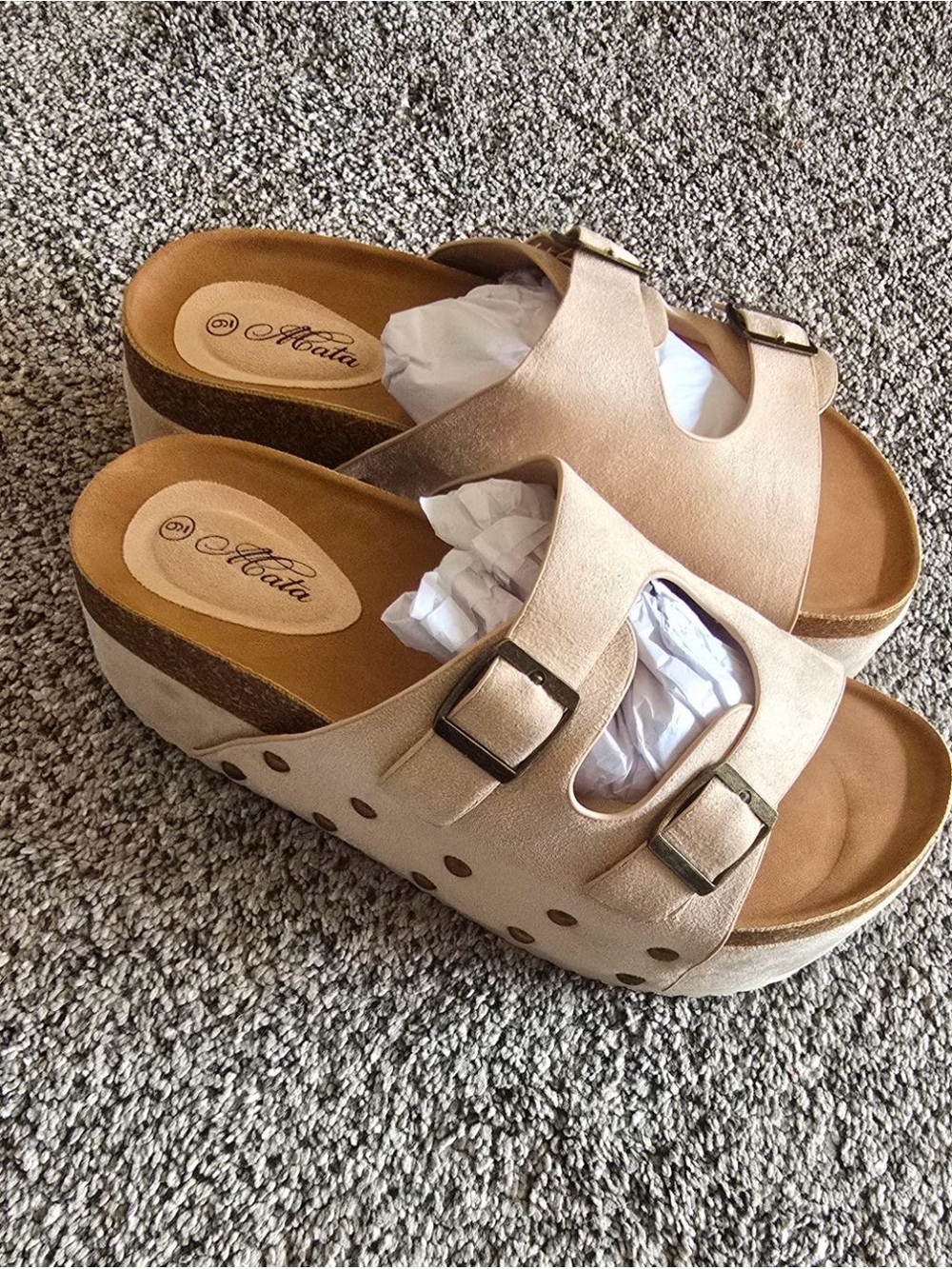 Platinum sandals